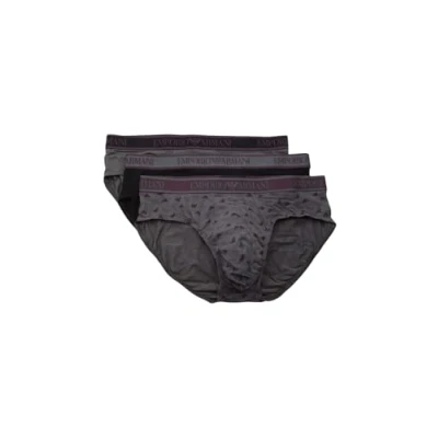 Imagen de Emporio Armani Core Logoband 3 Pack Brief Bragas, Nero/ST MAGN/Magnete, S de los Hombres