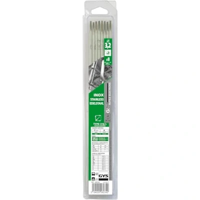 Imagen de Abratools Juego electrodo gys diámetro 3,2mm inoxidable 316l(blister 8u)