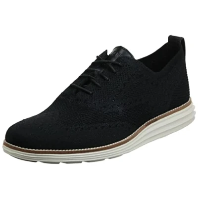Imagen de Cole Haan Herren Original Grand Stitchlite Oxfords Schwarz Black/Ivory), 40 EU