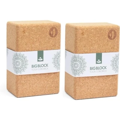 Imagen de Extra grande XL Natural corcho bloque de Yoga ladrillo, yoga, accesorios