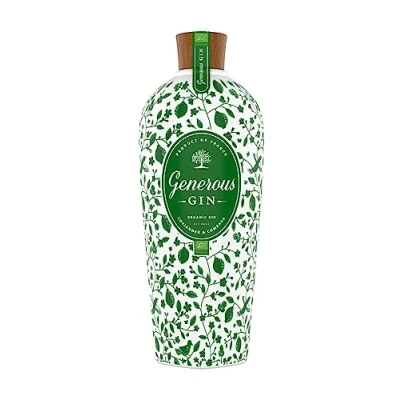 Imagen de Generous Green Organic CORIANDER &amp; COMBAVA Gin 44% Vol. 0,7l