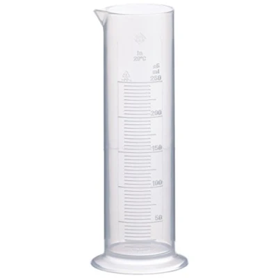 Imagen de Neolab 4037 Probeta medidora de forma baja, 250 ml, 10 polipropileno, base redonda