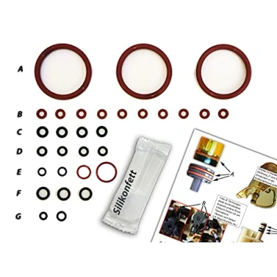 Imagen de Juntas/kit de mantenimiento (XL) para DeLonghi ECAM/ETAM grupo preparación y Thermoblock juntas tóricas calidad superior con vídeo en línea