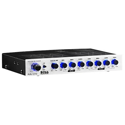 Imagen de Boss audio Systems AVA1210 Hogar Alámbrico Plata Amplificador de (0,05%, 110 dB, RCA)
