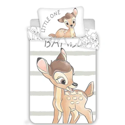 Imagen de Bambi Disney Juego de Ropa Cama para bebé (100 x 135 cm + 40 60 cm, algodón)