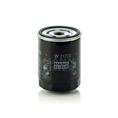 Imagen de MANN FILTER W 717/2 Filtro de aceite 3/4 16 UNF con dos válvulas bloqueo retorno enroscable ALFA ROMEO: 33 Hatchback, 75, 155