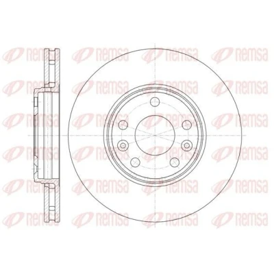 Imagen de REMSA 61344.10 Disco de freno Eje delantero 295,9, 295,9 26 5 ventilado RENAULT: MEGANE 3 Coupe, LAGUNA 3,