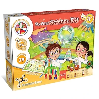 Imagen de Science4you Fabrica de Slime Kit Completo con 10+ Experimentos, Asmr para Hacer Slimes que brillan en la oscuridad, Juguetes Niños +8 Años, Juegos Regalos