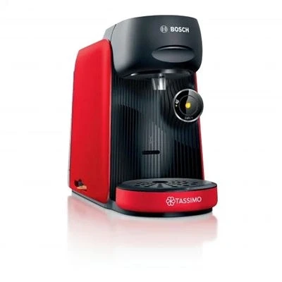 Imagen de Bosch Cafetera TASSIMO FINESSE para preparar múltiples bebidas, hasta 40 IntensityBoost, INTELLIBREW, rojo, TAS16B3