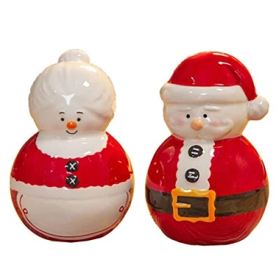 Imagen de Juego de sal y pimienta Navidad Santa Mrs Claus