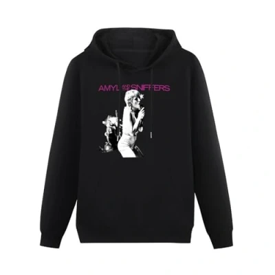 Imagen de Amyl and The Sniffers Sudadera de algodón manga larga para hombre, Negro, L