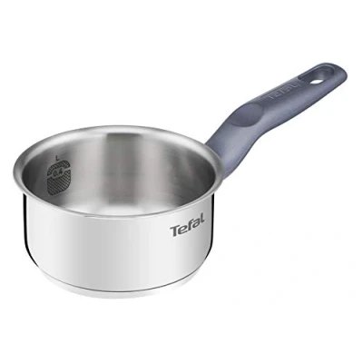 Imagen de Tefal Daily Cook Base reforzada, aptas para todo tipo de cocinas, gran conductividad y resistencia con materiales reciclados, Cazo acero inoxidable 12 cm, 0.4 LitroD