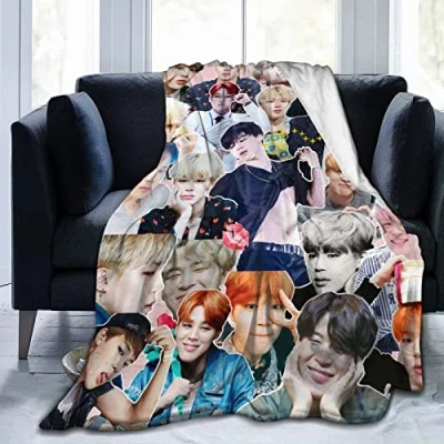 Imagen de Suehome manta Jimin suave y cómoda de forro polar lana para sofá, oficina, coche, camping, yoga, viajes, decoración del hogar, acogedora playa felpa regalo