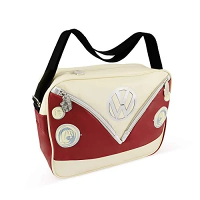 Imagen de BRISA VW Collection Volkswagen Bolsa de hombro viaje y ocio T1 Camper Bus (Bus Front/Rojo)