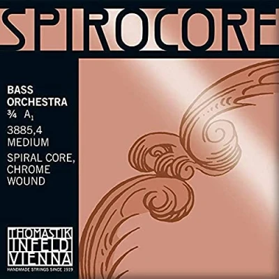 Imagen de Thomastik cuerda para Contrabajo 3/4 Spirocore La núcleo flexible en espiral, entorchado cromo, afinación orquesta, medio