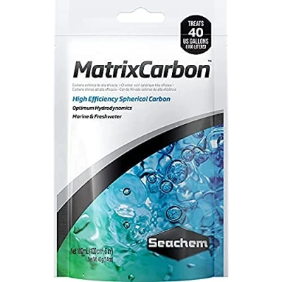 Imagen de Seachem Carbón Esférico de Alta Eficiencia MatrixCarbon para Aguas Marinas y Dulces, 100 ml
