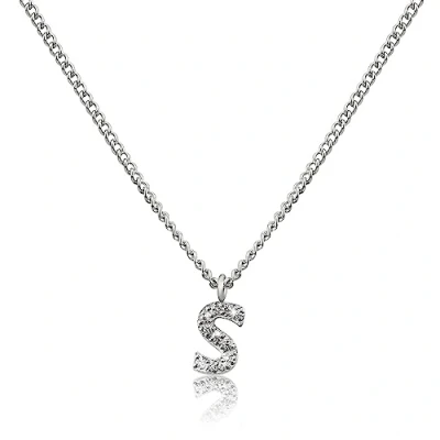 Imagen de GD GOOD.designs EST. 2015 Cadena con letras de plata para señoras I Collar respetuoso la piel colgante inicial acero inoxidable plata. (S)