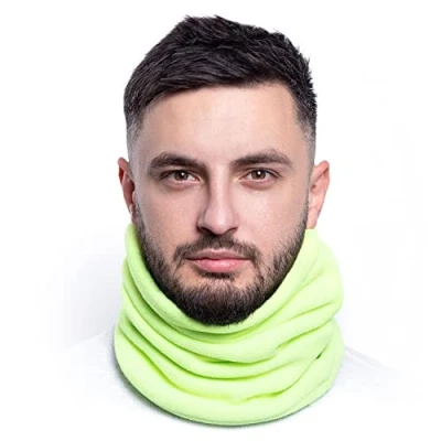 Imagen de Karl Loven Bufanda mujer Calentador de cuello hombre elástica cálido invierno unisex multiusos Gorro Mask Diadema Deporte Motocicleta Esquí Snowboard Ciclismo Amarillo