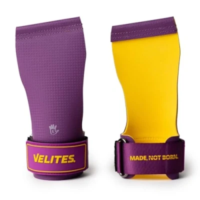 Imagen de Velites I Calleras Quad Ultra Sin Magnesio para Atletas de Crosstraining o Gimnasia Mejora Tus Resultados y consigue Objetivos Talla L Color Purple Mustard.