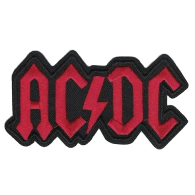 Imagen de Parche con logotipo rojo de AC/DC
