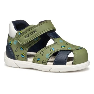 Imagen de Geox Sandalias para niños, Talla: 21, Pistachio navy Zapatos