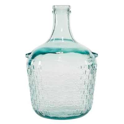 Imagen de Deco 79 18222 Cristal Amplia Botella jarrón, 8 &quot;x 12&quot;