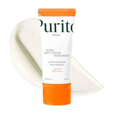 Imagen de PURITO Protector solar diario de tacto suave 60 ml / 2,02 fl. onz. SPF 50+ PA ++++ ingredientes seguros, amplio espectro, calmante, vegano, libre crueldad animal