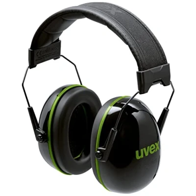 Imagen de Uvex K10 Cápsula de protección auditiva plegable Aislamiento 30 dB Negro/Verde