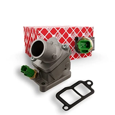Imagen de FEBI BILSTEIN 34850 Termostato, refrigerante 90 con junta sensor Fundición de aluminio carcasa (cárter) VOLVO: XC90 I, V50, S40 II