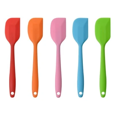 Imagen de MOACC Espatula de Silicona Lenguas Cocina con Núcleo Acero, No Tóxico, Antiadherente, Resistente al Calor, Utensilios para y Horneado, Set 5 Piezas