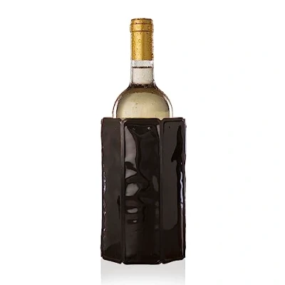 Imagen de Vacu Vin Enfriador de Vino Flexible Funda Reutilizable en Color Negro para Enfriamiento Eficiente Botellas Estándar