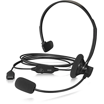 Imagen de Auriculares mono USB Behringer HS10 con micrófono giratorio