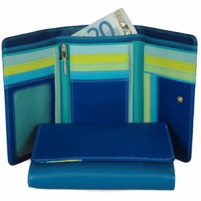 Imagen de mywalit billetereo Monedero de Piel para Mujer Medium Tri Fold w/Outer Zip Purse 363 92 Seascape