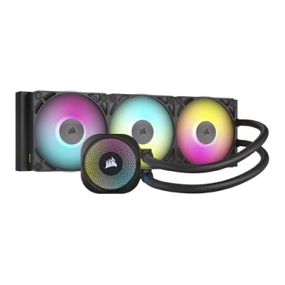 Imagen de CORSAIR iCUE Link Titan 360 RX Refrigerador Líquido RGB para CPU 360mm AIO 3X RX120 Ventiladores Incluidos Compatible con Intel LGA 1851/1700, AMD AM5/AM4 Hub Incluido Negro