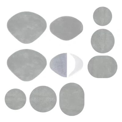 Imagen de 5 pares de reparación talón zapatos, kit parches interiores autoadhesivos para reparar agujeros, parche zapatilla (color: gris 1)
