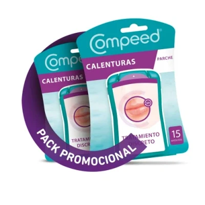 Imagen de COMPEED Parche Calenturas Labiales, Cura rápidamente, Pack 2 x 15 uds.