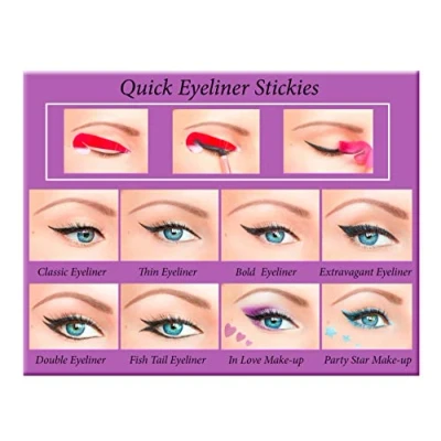 Imagen de Quick Eyeliner Stickies Juego completo de maquillaje, 80 unidades, DE3, 50 g