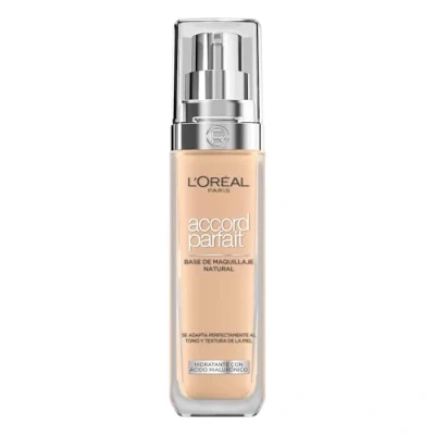 Imagen de L&#039;Oréal Paris Accord Parfait Base de Maquillaje con Acido Hialuronico 3N Creamy Beige, 30ml