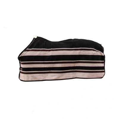 Imagen de Kentucky Fleece Show Rug Heavy Stripes Brown/Beige