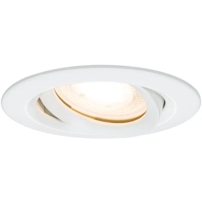 Imagen de Paulmann 92897 Luminaria empotrable LED Nova, foco redondo, IP65 resistente a chorros de agua, juego completo 1 ud., 7 W, incl. lámpara GU10, blanco, orientable
