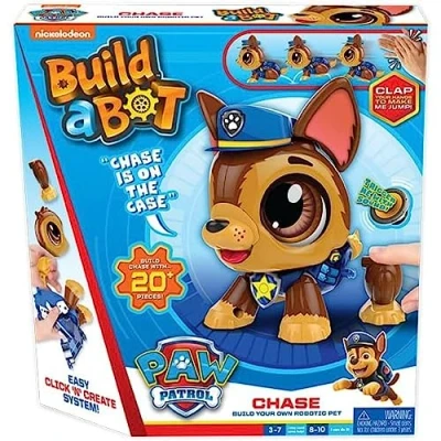 Imagen de Goliath, Build a BOT Paw Patrol Chase, Construye tu Propia Mascota interactiva, Kit de Robot Stem más 20 Piezas para niños, Mayores 4 años, Idioma en Inglés
