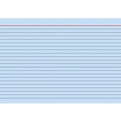 Imagen de Brunnen Tarjetas (100 unidades, A5 horizontal, 180 g/m², con rayas), color azul