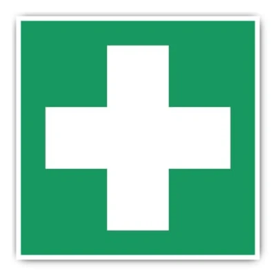 Imagen de Primeros auxilios, señal de rescate: E003 DIN EN ISO 7010 / ASR A1.3 pegatina: 20 cm, 1 pieza