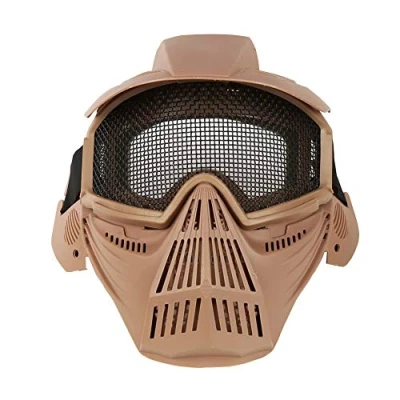 Imagen de Kayheng máscara de Tiro Paintball con Gafas Protectora Pistola Aire táctica Cara Completa Juego Fiesta Halloween CS