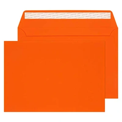 Imagen de Blake Creative Senses 44V642 Papel Naranja Sobre (C5 (162 x 229mm), Papel, Naranja, 140 g/m², 162 mm, 22,9 cm)