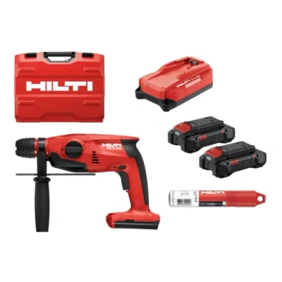 Imagen de Hilti 2407291 Kit TE 2 22 NURON + baterías B 85 cargador C 4 Juego de 6 brocas M1 (1.5 J. Tareas perforación con y sin percusión. Peso 2,3 kg. Incluye maletín)