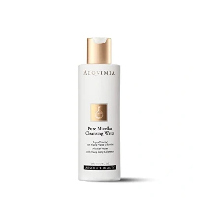 Imagen de Alqvimia Agua Micelar con ylang y Bambú Desmaquillante, Limpiador Facial Protector de la Polución Para Skin Care Día Noche 200 ml
