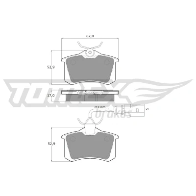 Imagen de Juego de pastillas TOMEX Brakes TX 10 782
