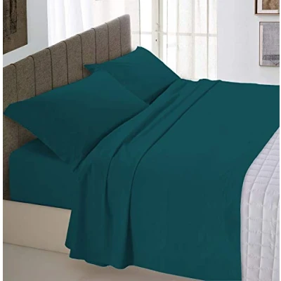 Imagen de Juego MAX Color Ropa de Cama, Verde Gasolina, Doble