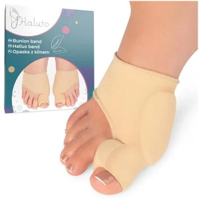 Imagen de HALUTO Hallux Valgus Corrector Vendaje Separador de dedos los pies del pie grande Calcetines con protección gel